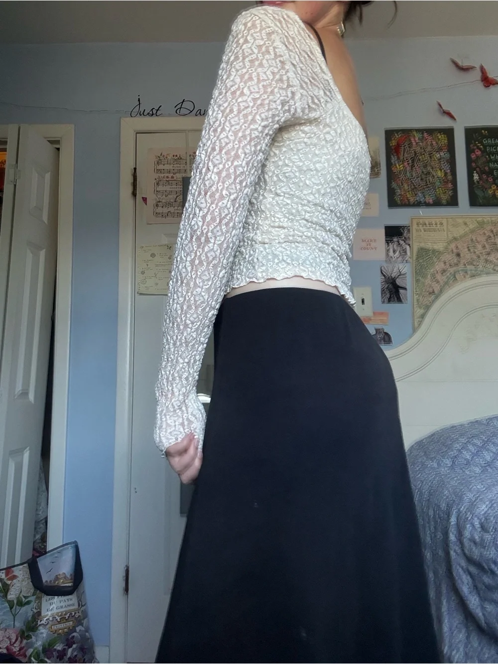 Anthropologie Scoop Neck Lace Cardigan